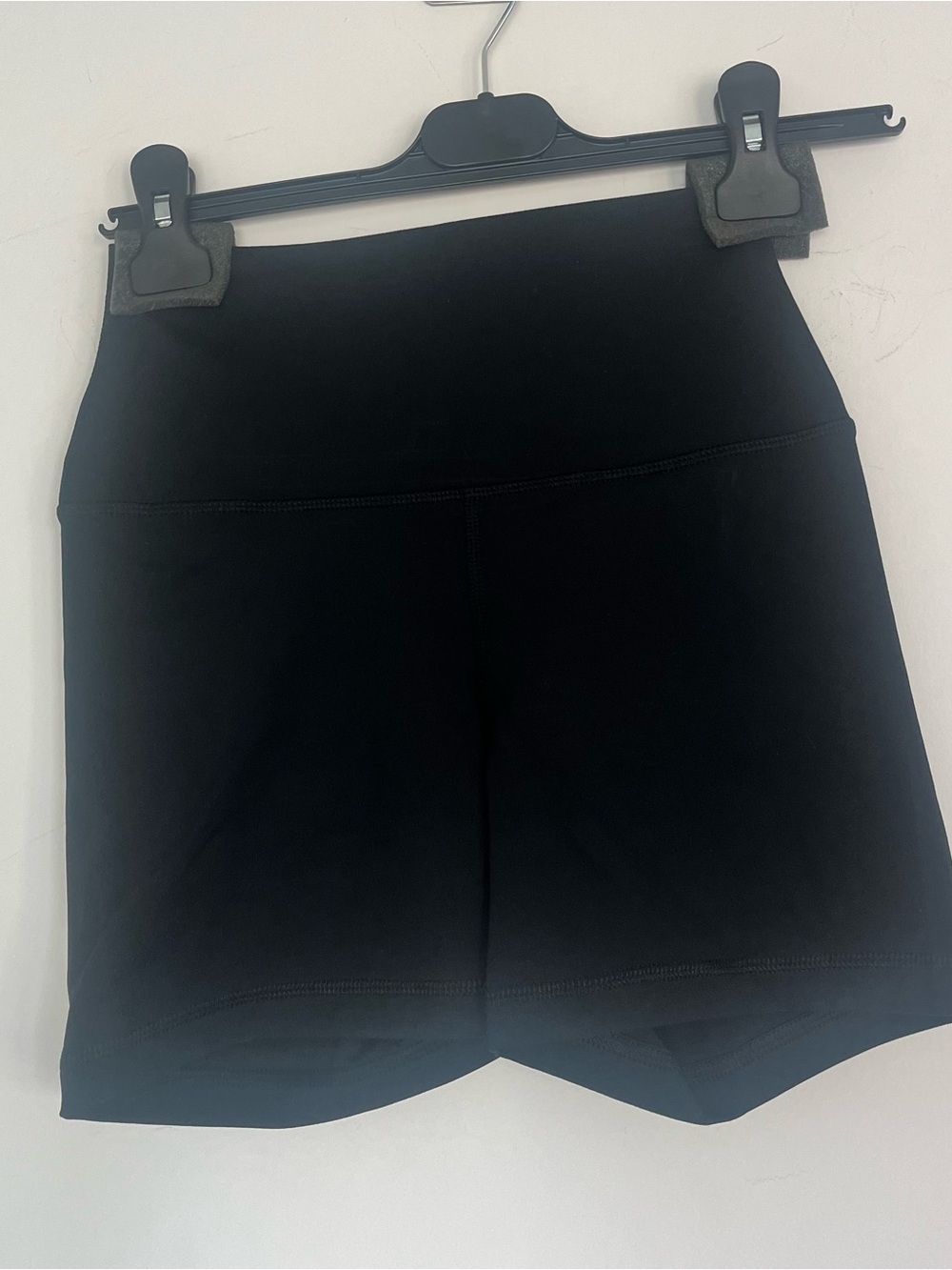 90 Degree By Reflex Black High-Waist Bike Shorts